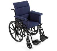 KUMIAO Pressure Reducing Wheelchair Cushion with Back Support - Integrated Washable Cushion for Wheel Chair - Polyester/Cotton Surface - Comfortable & Supportive