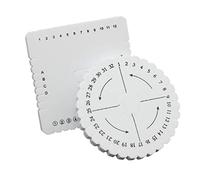 Kumihimo Disk | Round Square Disc Macrame Braided Cord | Winding Tool Bracelet Making Board for Craft Lovers, Handmade Accessory Tools