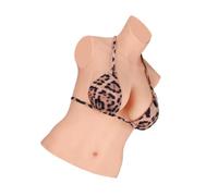 KUMIHO Silicone Breast Forms Half Body Breastplate Fake Breasts for Crossdresser Cosplay Drag Queen
