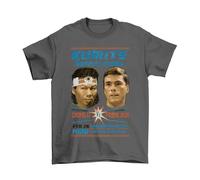 Kumite Grand Final, Mens Retro Movie T-Shirt, Made from Organic Cotton Charcoal