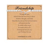 KummerSaprk Best Friend Bracelet for Women Friendship Bracelets Wave Bracelet for Best Friend Soul Sister Birthday Gifts Daughter Bracelets Mothers Day Gifts, A2:SILVER, Zinc, no gemstone