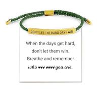 KummerSaprk Dont Let the Hard Days Win Bracelet Remember Who the F You Are Bracelet Inspirational Bracelets Encouragement Inspirational Gifts for Women Trendy