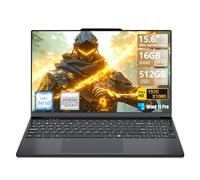 KUMNOSAL 2025 Gaming Laptop,Narrow Bezel Laptop Computer with Quad-Core Processor Twin Lake N150(Up to 3.6GHz) 16GB DDR4 512GB SSD 15.6 Inch FHD Premium Laptop Winds 11 Pro, Metal Shell, Type-C