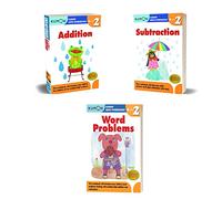 Kumon Grade 2 Workbook Set (3 Workbooks) Addition, Subtraction, Word Problems