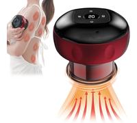 kumosaka Levide Smart Cupping Massager, Smart Cupping Therapy Massager, Massage Cupping Set, Electric Body Massager Machine with, Heated for Back, Neck, Shoulders, Legs(Red)
