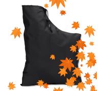 KUMSODE Leaf Blower Bag 60 x 44 cm Black Leaf Blower Bag Replacement Waterproof Oxford Leaf Blower Replacement Collection Bag Leaf Vacuum Bag with Zip