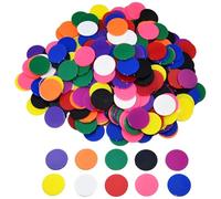 KUMSODE Poker Chips, 100 Pieces Plastic Chips Poker Chips Game Chips Bingo Plates Numbers Tokens Tokens Game Coins for Math and Casino Games, Plastic Shopping Trolley Chip, 25 mm