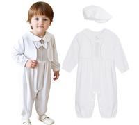 KumSoomliy Baby Christening Outfit Baby Romper for Birthday Newborn Clothes Church Dresses for Little Girl Age 12-15Months