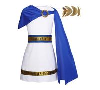 KumSoomliy Kids Roman Dress Ancient Greek Costume for Boys Kids Tudor Outfits for Halloween Toga Costume for Boys Age 7-8Y
