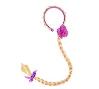 KumSoomliy Wig with Braid Girls Costume Princess Dress up Long Braided Cosplay Rapunzel Hair Halloween Theme Party Gold