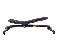 Kun Shoulder rest Seven - 4/4 violin - Black - Flexible support - Stepless width adjustment - Incl. 3 adapters for height adjustment