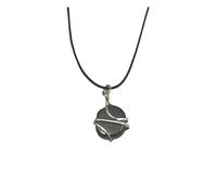 Kunal Raw Hematite Pendant Necklace Tumbled Crystal Healing stone Promotes Earth Energy, Protective for Grounding, Balance, Centering & Peace, Gemstone, Hematite