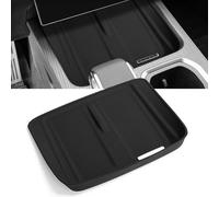 KUNBBEUR Silicone Wireless Charging Mat for Jaecoo J7 2025, Left-Hand Drive Only, Right-Side Air Vent Layout, Non-Slip Centre Console Phone Tray Liner, Black