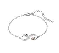 KunBead Infinity Heart Rose Gold 16 Birthday Bracelets Stainless Steel Adjustable Bracelet for Women