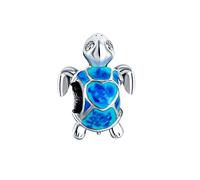 KunBead Jewelry Blue Sea Turtle Nomination Tortoise Bead Charms fit Bracelets