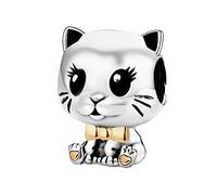 KunBead Jewelry Cute Cat Kitten Kitty Bead Charms Compatible with Pandora Bracelets Necklaces Birthday Gifts for Women