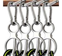 KUNBEIEN 4PCS Horse Tie Ring, Safe Tie Horse Supplies, Humane Way Tie Ring, Magnetic Ring for Tying and Retracting, Helps Horse Pull Back and Releases Stress from The Horse