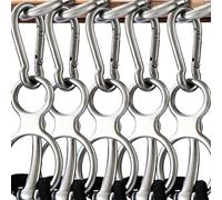 KUNBEIEN 5PCS Horse Tie Ring, Safe Tie Horse Supplies, Humane Way Tie Ring, Magnetic Ring for Tying and Retracting, Helps Horse Pull Back and Releases Stress from The Horse