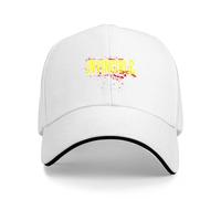 Kunbeqas Unisex Baseball Cap Invincible Blood Splat Summer Cotton Golf Cap Men Adjustable Baseball Caps White