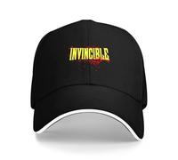 Kunbeqas Unisex Baseball Cap Invincible Blood Splat Summer Cotton Golf Cap Men Adjustable Baseball Caps Black