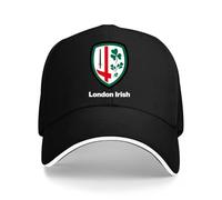 Kunbeqas Unisex Baseball Cap London Irish Summer Cotton Golf Cap Men Adjustable Baseball Caps Black