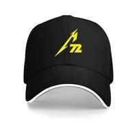 Kunbeqas Unisex Baseball Cap Metallica M72 Summer Cotton Golf Cap Men Adjustable Baseball Caps Black