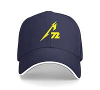 Kunbeqas Unisex Baseball Cap Metallica M72 Summer Cotton Golf Cap Men Adjustable Baseball Caps Navy Blue