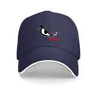 Kunbeqas Unisex Baseball Cap NO Fear Eyes Summer Cotton Golf Cap Men Adjustable Baseball Caps Navy Blue