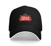 Kunbeqas Unisex Baseball Cap Stella Stella Summer Cotton Golf Cap Men Adjustable Baseball Caps Black