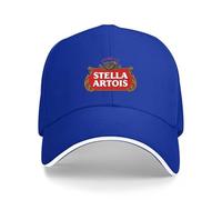 Kunbeqas Unisex Baseball Cap Stella Stella Summer Cotton Golf Cap Men Adjustable Baseball Caps Blue
