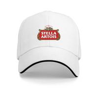 Kunbeqas Unisex Baseball Cap Stella Stella Summer Cotton Golf Cap Men Adjustable Baseball Caps White