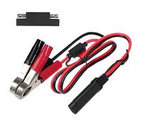KUNCAN 1.5FT 12v Battery Alligator Crocodile Clip to Sae Connector Extension Cable, 16 Gauge Sae 2 Pin Quick Disconnect to Alligator Clamps Connectors Cord, Fuse 7.5A