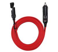 KUNCAN SAE Cigarette Lighter Charger Cable,16AWG 12V Cigarette Lighter Male Plug to SAE 2 Pin Quick Release Disconnect Connector Plug Adapter Extension Charging Cable with 15A Fuse,5FT