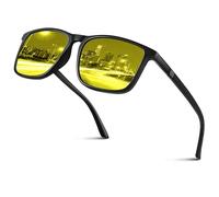 kunchu Night Vision Driving Glasses - Polarized HD Lenses with Anti-Glare & UV Protection | Perfect for UK Roads & Low-Light Conditions Gray copper mold