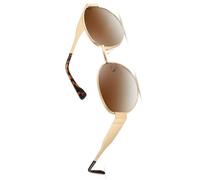 kunchu Polarised sunglasses womens Black Rectangular Retro Classic Vintage-Misty Brown
