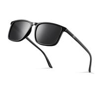 kunchu Polarized Sunglasses Men Women - UV400 Protection Sunglasses Men Women TR90 Ultralight Frame Black Retro Sport Polarized for Fishing, Fishing, Skiing Knight Black