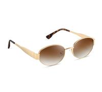 kunchu sunglasses womens Oval Vintage Classic Unisex Polarised Uv400-Soft Gray Brown
