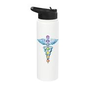 Kundalini Snake Chakras Healing Energy Rising Meditation Stainless Steel Insulated Water Bottle