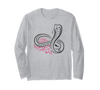 Kundalini Snake with Infinity Symbol Yoga Lotus with Cobra Long Sleeve T-Shirt