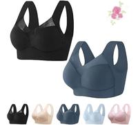 Kundies Bra Kundies Posture Correction Bra Sarapick Bras for Older Women Orthopedic Anti-Sagging All Day Comfort (2Pcs-C,XL)