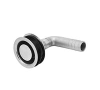 KunEchevyr 90° Boat Gas Tank Vent, Marine Fuel Tank Vent, 316 Stainless Steel Polished Elbow Fitting for 5/8in Hoses, Resistant Vent for Yacht Ship Fishing Boat