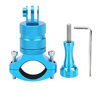 KunEchevyr Action Camera Bracket, Universal Bike Motocycle Stand, 360 Degree Rotation Ballhead with Non - Slip Pad, Aluminium Alloy Camera Mount for 20mm - 35mm Handlebar, Compatible with Mos (Blue)