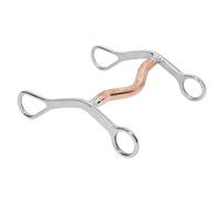KunEchevyr Stainless Steel Horse Snaffle Bit, Horse Breaking Bit with Jointed Mouth, Wear Full Cheek Design for Farm Riding and Training