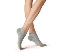 KUNERT Floral Fashion sneaker socks, Light-grey,