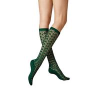KUNERT Women's Ajour Fashion Knee High Socks, Fir Tree 1544, 39-42