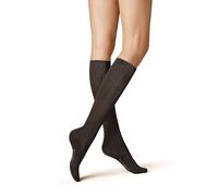KUNERT Women's FLY&CARE® KSD Women's knit knee socks, Brown-mel.,