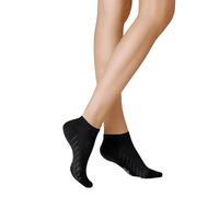 KUNERT Women's Fresh Up Climate Regulating Knitted Sneaker Socks, Black 0070, 35-38
