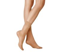 KUNERT Women's Satin Look 20 Druckfreier Bund Socks, Tan 1003, 39-42