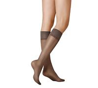 KUNERT Women's Satin Look 20 Knee-High Socks, Grey (Graphite 0420), 35-38
