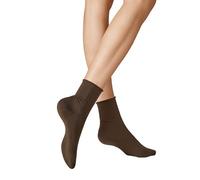 KUNERT Women's Sensual Cotton Sod Knit Socks, Brown, 39-42